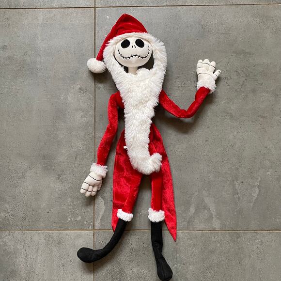 Jack Skellington Santa 24" Poseable Doll Tim Burton Nightmare Before Christmas - Picture 1 of 5